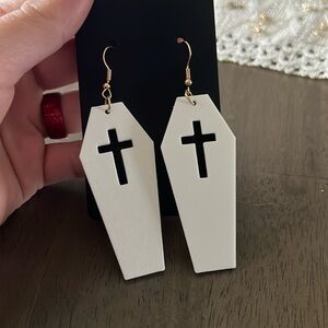 Coffin earrings